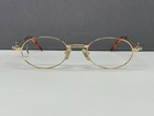 Brille Herren Damen gold rund oval klein Vintage 1990