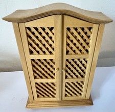 Vintage Dolls House Pine Linen Cupboard & Contents 1.12 Scale