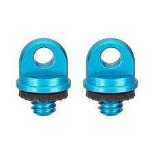 Camera Neck Strap Screw Holder 1/4", 2Pcs Aluminum Alloy Camera Screw, Blue