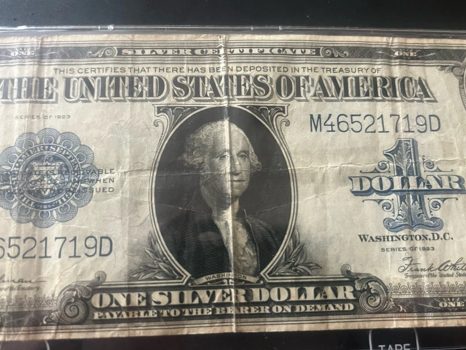 $1 "1923" (HORSEBLANKET) $1 (SILVER CERTIFICATE) - No Pinholes - Image 2 of 4