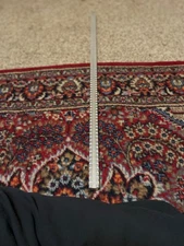 EGW 32" Long Picatinny Rail Scope Mount Extrusion w/ Slots Silver Gently used