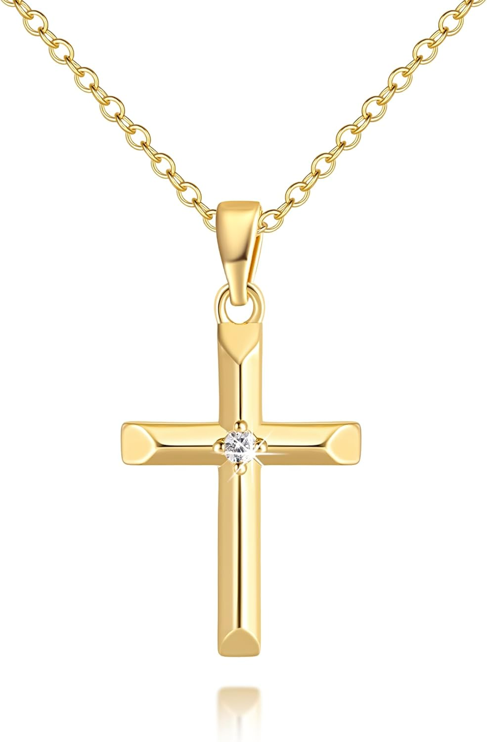 Cross Necklace for Women 14K Gold Cross Necklaces for Women Gold Crosses Chain P