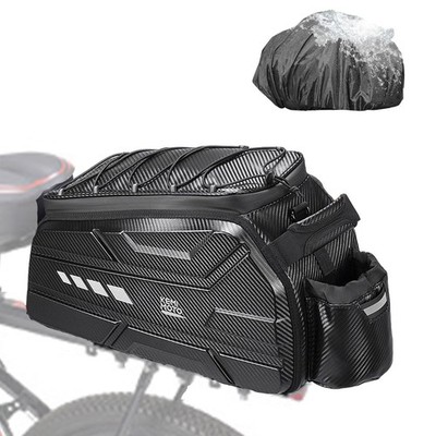 KEMIMOTO Bike Bag 11L EVA Hard Shell, Stable Installation Rear 11L, Black 