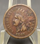 1867 U.S. Indian Head Penny One Cent Type Coin