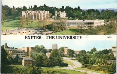 1979-UK  VINTAGE POSTCARD EXETER - THE UNIVERSITY-POSTED EXETER 1979
