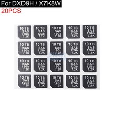 20pcs 10TB SAS 12GB 7.2K Capacity Sticker For DELL DXD9H X7K8W Tray Caddy Sled