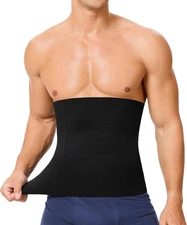 Mens Waist Trainer Shapewear Tummy Control Body Shaper Belt Slimming Girdle US 