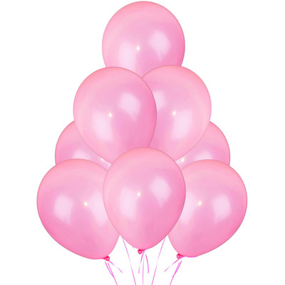 25 Stück Rosa Luftballons Uni Latex Helium Qualität Party Geburtstag Hochzeit Deko 12''
