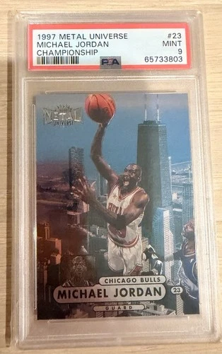 1997-98 Metal Universe Championship Michael Jordan #23 PSA 9