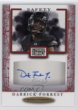 2021 Sage Premier Draft Auto Red Darrick Forrest Jr #A92 Auto 0l7t