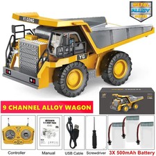 4WD Remote Control Excavator Toy Radio Controlled RC Dump Truck Vehicle Crawler