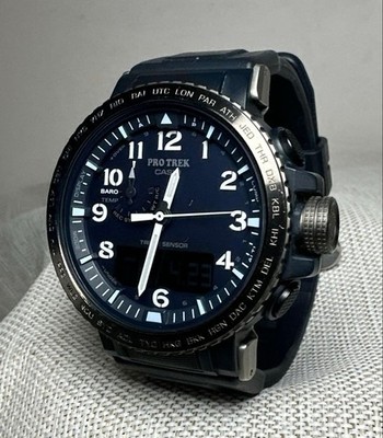 Casio Pro Trek PRW-50YFE-2AJR Climber Uhr Navy Analog-Digital Gebraucht aus...