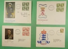 DR WHO 1948 DENMARK 4 FDC KING FREDERIK IX R54844