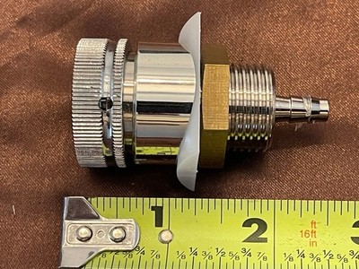 New Taprite D4N-3A Shank Assembly 2-1/4 x 3/16 Bore 5/16B Plastic Collar Chrome