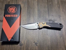 Vosteed Psyop 299 Top Liner Lock S35VN  Norplex UltreX Micarta Titanium Custom