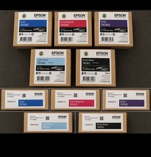 5x Genuine Epson T47A UltraChrome PRO10 Ink SC-P900 SC-P906 Mixed Colours