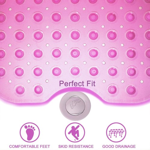 Bathtub Mats for Shower Tub Non-Slip Bath Mat 39 x 16 Inch Extra Long Shower ... - Picture 5 of 6