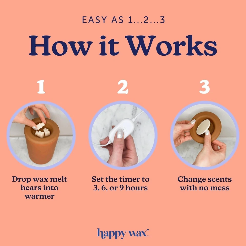 Elegant White Wax Melter - 3-6-9 Hour Timer - Image 4 of 4