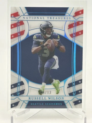 2021 National Treasures - Russell Wilson - Stars & Stripes /13 - FOTL Exclusive