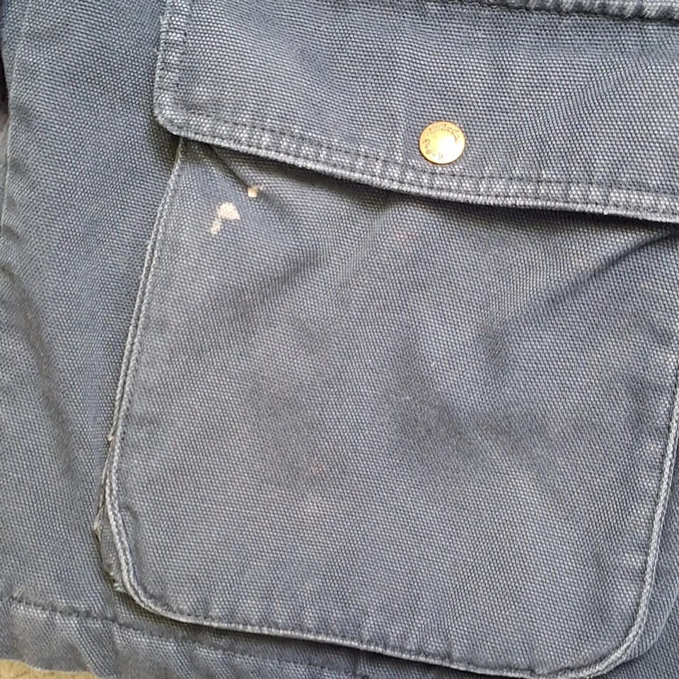 Vintage Cabela’s Outdoor Canvas Barn Chore Jacket with Leather Collar Men’s XL - Image 4 of 4