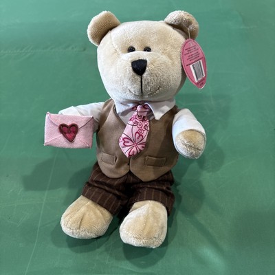 NWT Starbucks Bearista 2007 Valentine's Day Bear, 58th Edition Plush Bear