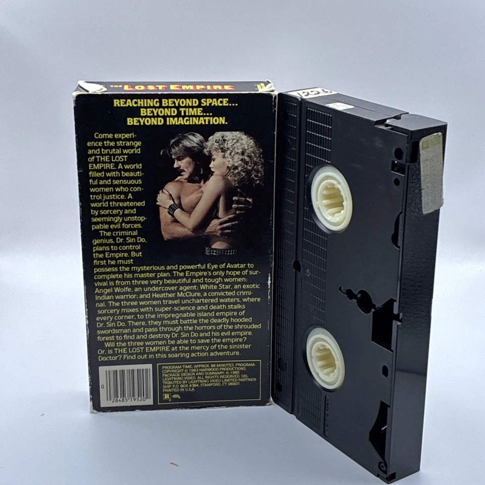 The Lost Empire 1983 Lightning Video VHS VERY RARE B27 - Image 2 of 4