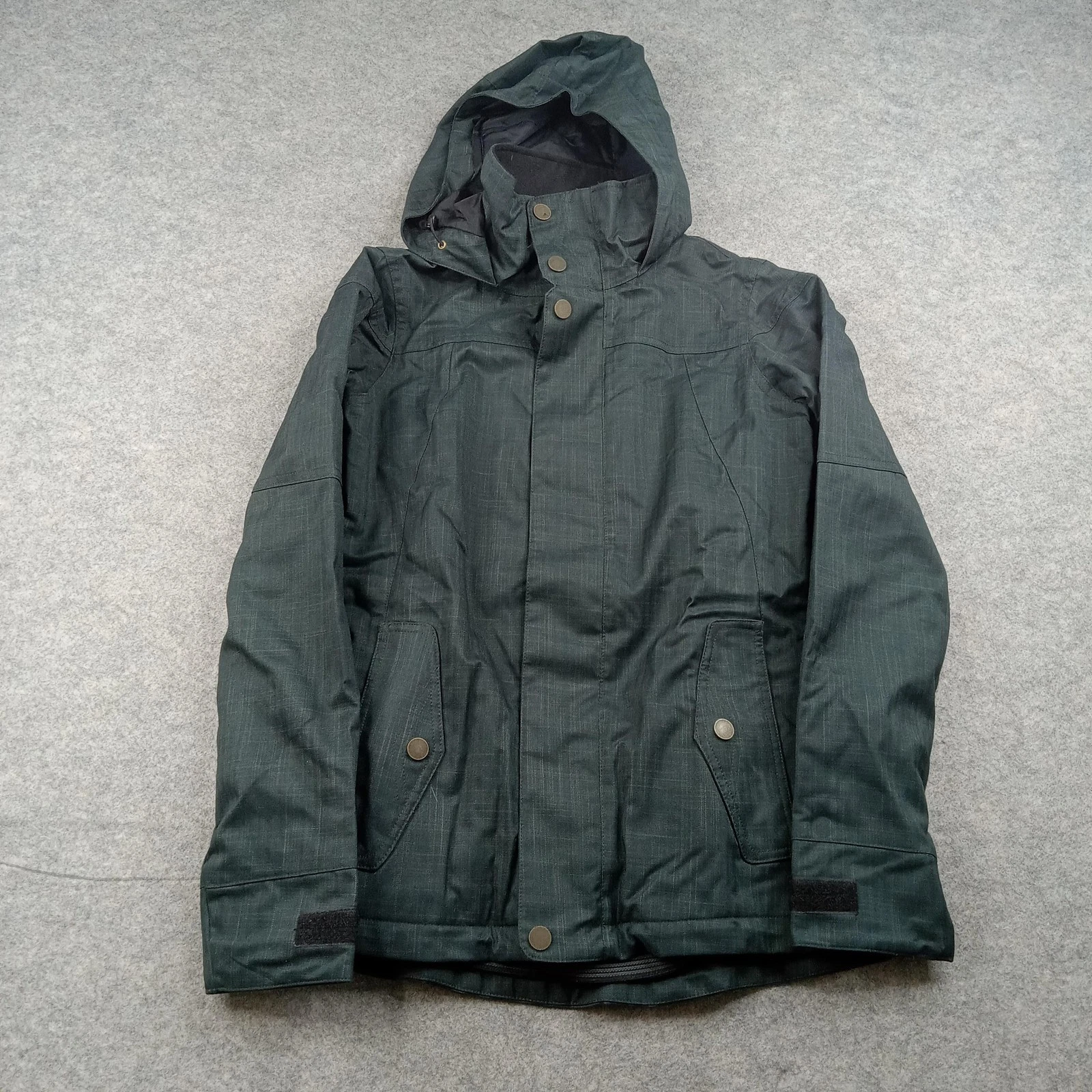 Burton Jacket Womens XS Green Dryride Hooded Insulated Ski Snowboard Winter