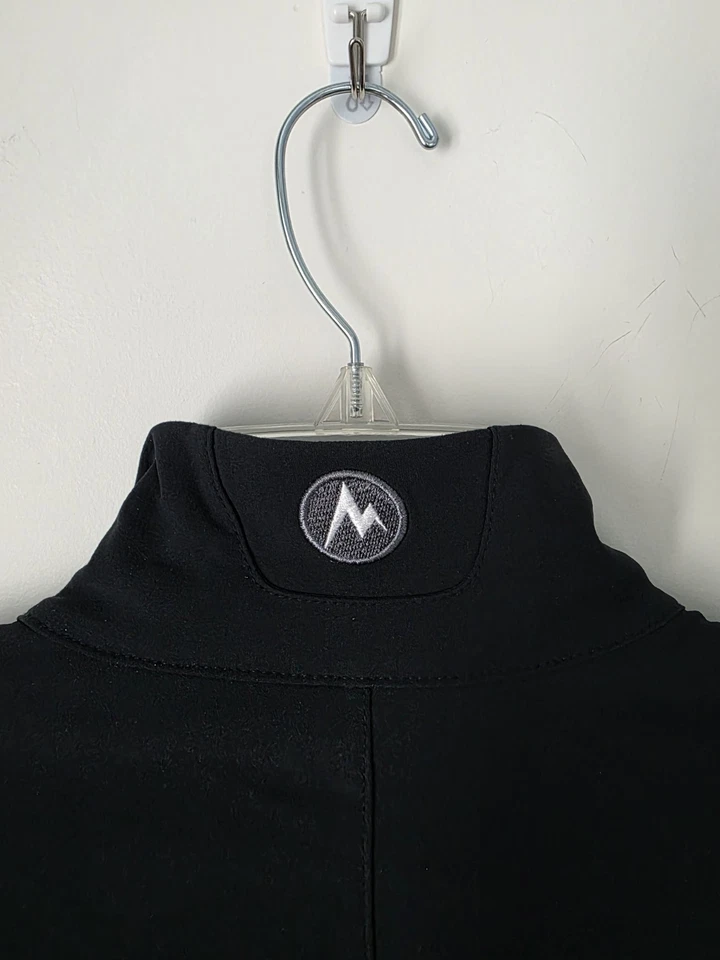 MARMOT BLACK FULL ZIP CHEST ZIP POCKET Windbreaker MEN'S JACKET SIZE 2XL - Image 4 of 4