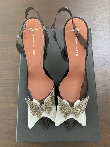 Amina Muaddi x awge phoenix pvc 