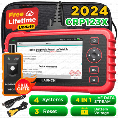 2026 LAUNCH CRP123X Car OBD2 Scanner Code Reader ABS SRS Oil SAS Diagnostic Tool