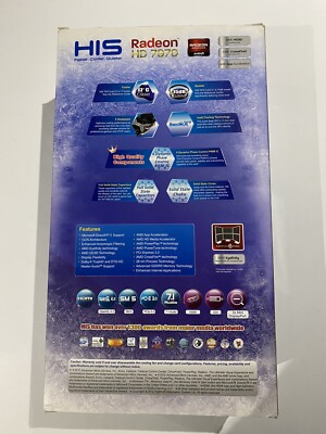 HIS 7970 IceQ X² 3GB GDDR5 PCI-E DVI/HDMI/2xMini DP Graphics Card 