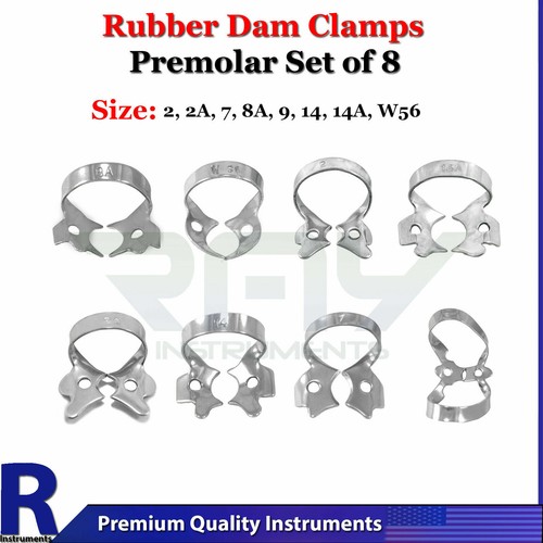 Dental Rubber Dam Instruments Kit Brinker Clamps Punch Forceps Frame Endo Lab - Picture 10 of 14