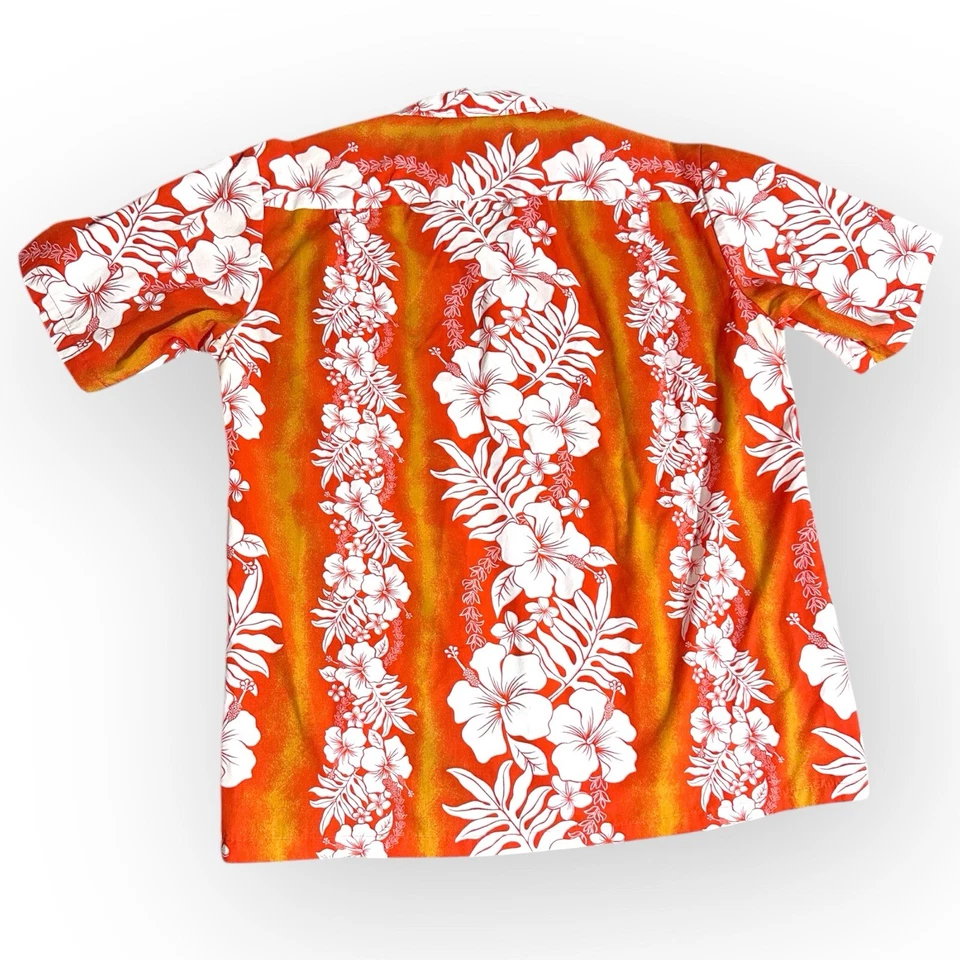 Рубашка Royal Creations из гибискуса Luau Aloha | оранжевая - Изображение 2 из 3