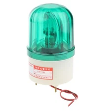 NSEE TE1101 Rotatory Green Strobe Warning Light Security No Sound Outdoor IP54