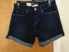 Signature by Levi Strauss Women's Modern Mid Rise Rolled Shorts Size 4 - 27W New
