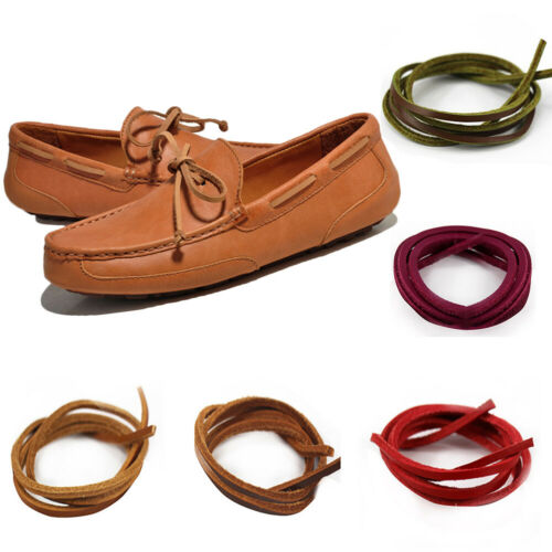 1 PAIR -110cm Rawhide Leather Shoelaces 
