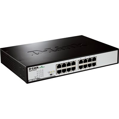 D-Link Switch DGS-1016D, schwarz