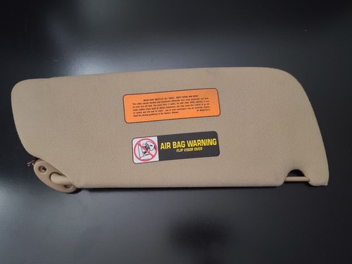 1999-2004 Jeep Grand Cherokee DRIVER Side LEFT Sun Visor Beige Tan - Picture 2 of 4