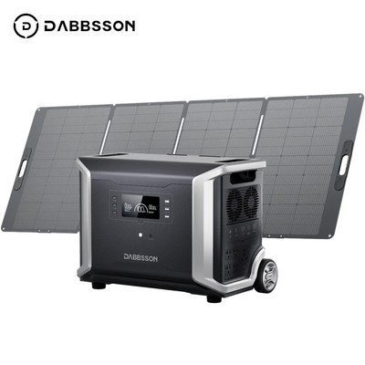 Dabbsson 3430Wh 3600W Power Station Solar Generator w/420W Foldable Solar Panel