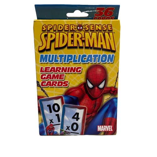 Spiderman Spider Sense Multiplication Flash Cards Learning Game Marvel