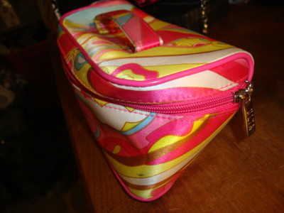 ULTA Pink Shiny Pattern Makeup Cosmetic Travel Bag