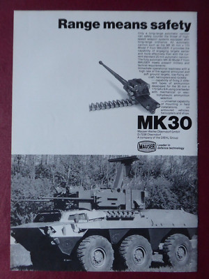 2/1984 PUB MAUSER WERKE OBERNDORF AUTOMATIKKANONE MK 30 ORIGINAL ANZEIGE