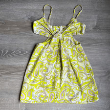 ASOS '60s Swirl Cutout Mini Sundress