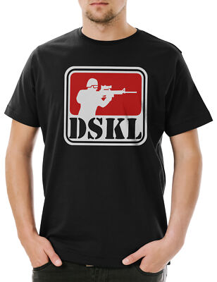 DSKL Sniper Logo Herren T-Shirt Cyber Role Play Shadowrun RPG German League Punk