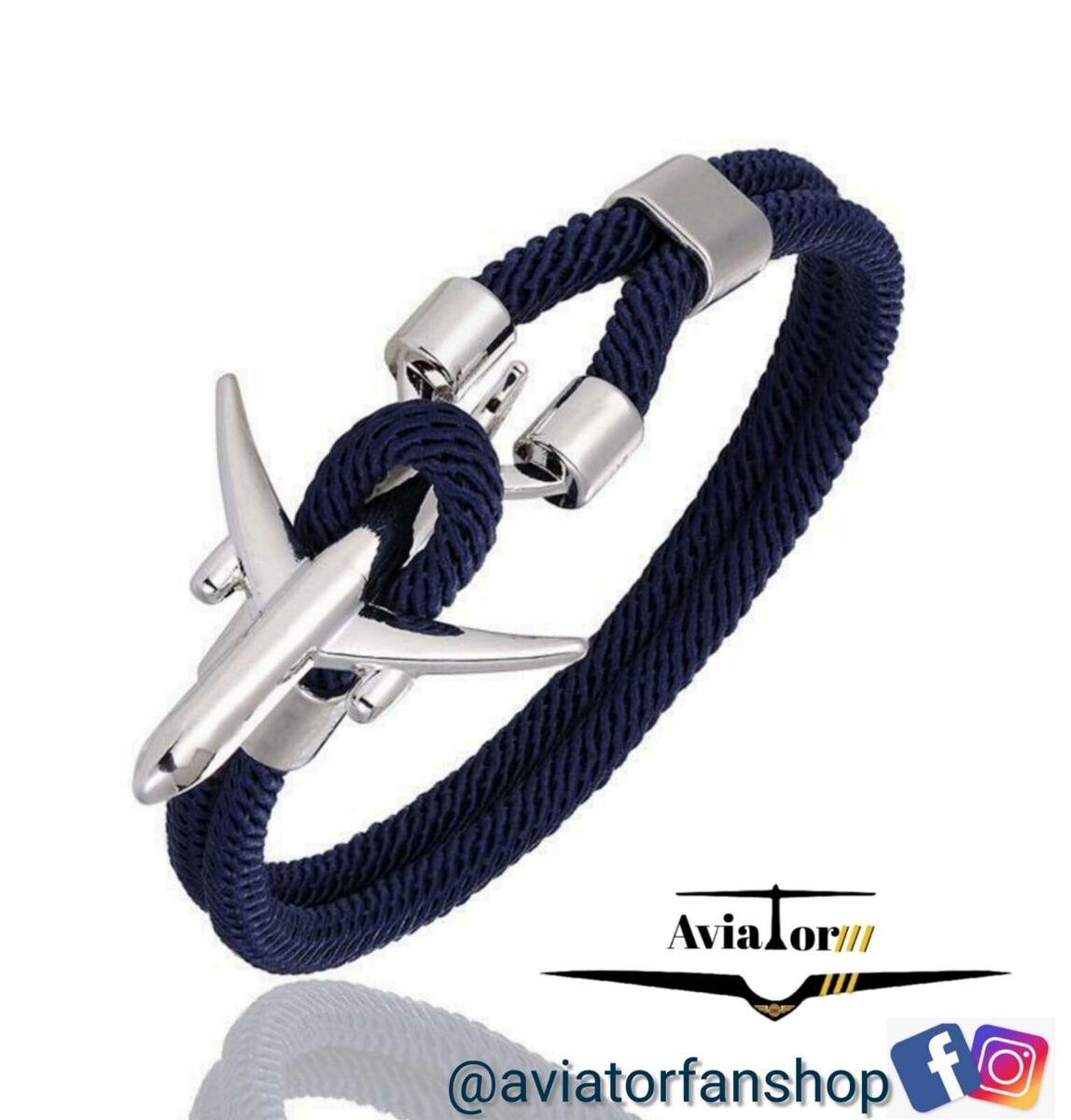 Buy Unisex Milan Cord Nylon Rope Handmade Airplane Design Bracelet for Men  and Women 8 Inches Online in India - Etsy