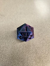 Jumbo 3D Printed D20 Die – Jumbo Polyhedral Dice for DnD RPG MTG Life Counter