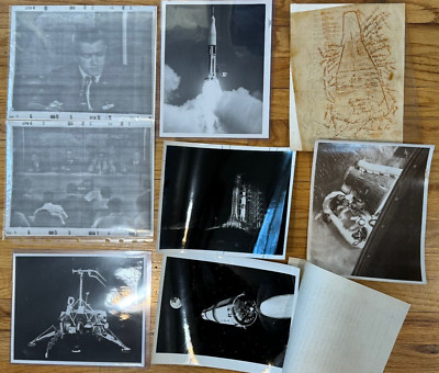 (Lot of 8) Original NASA 8x10 Photos from 1966 1969 Jim Lovell Apollo 12 + more