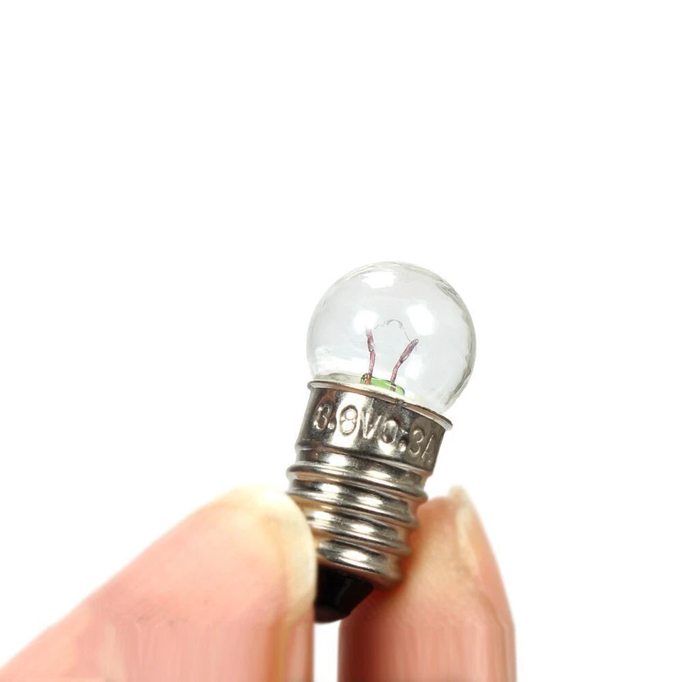 Miniature Lamp Light Bulb 1.5V 2.5V 3.8V 6V 12V E10 Screw Base Small Light Bulbs - Image 2 of 4