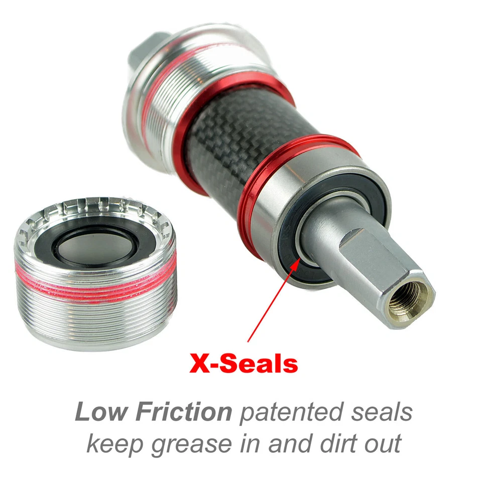 OMNI Racer Square Taper Cromo Steel Bottom Bracket JIS 2°  68x118mm  ENGLISH - Image 4 of 4