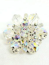 Beaded Flower Brooch Pin